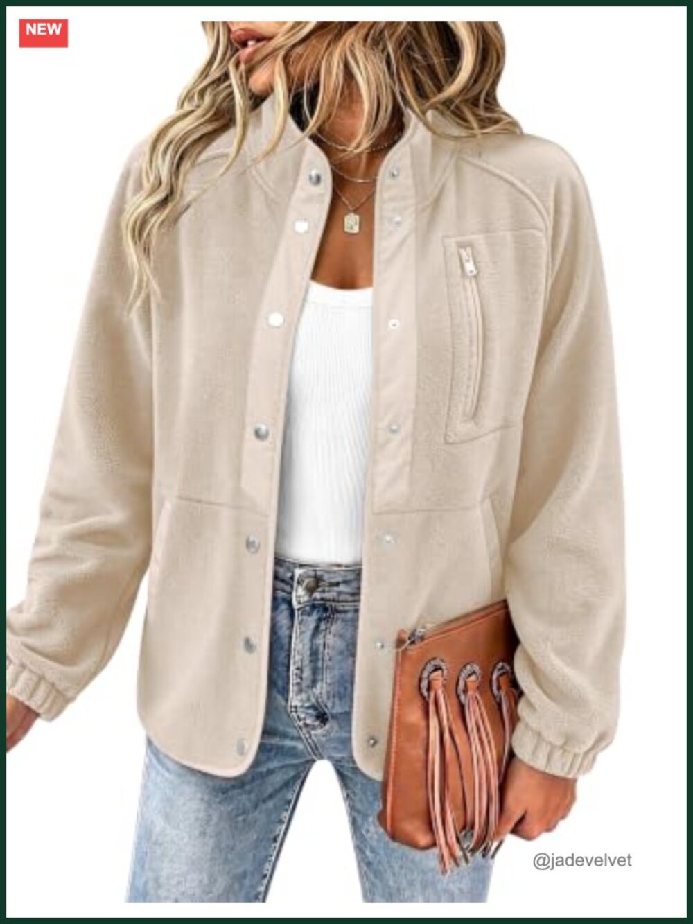 Women's Fleece Jacket Snap Button Western Aztec Print Cozy Sherpa Outerwear